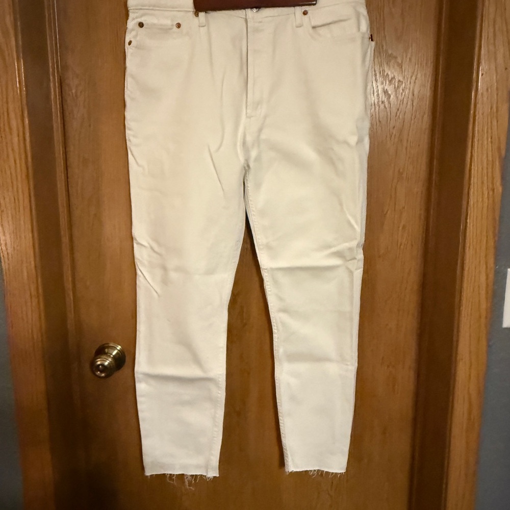 Re/Done Off-White Denim Jeans